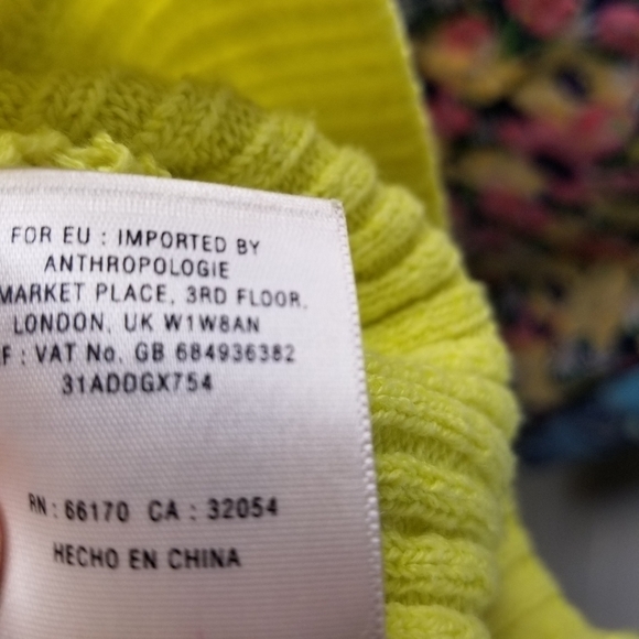 Y2k Anthropologie little yellow bird crochet cardigan sweater Gilmore Coquette - Picture 12 of 14